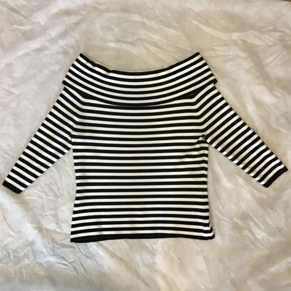 🖤 Venini Black & White Striped Sweater | Size XL 🖤 - Picture 2 of 5